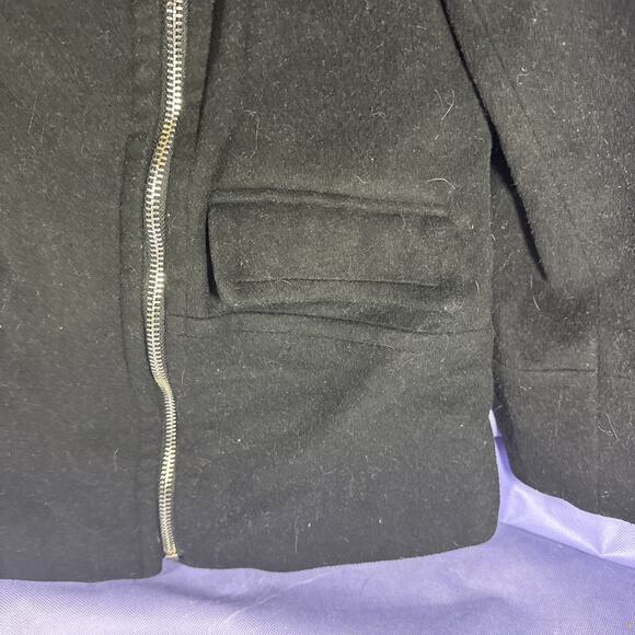 Calvin Klein Wool Motorcycle Jacket Black Lining Size Small - Picture 3 of 9
